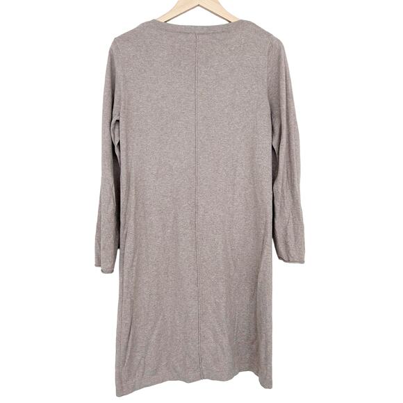 J. Jill Pure Jill Tan Cotton Cashmere Blend Sweater Dress Sz M - Picture 4 of 5